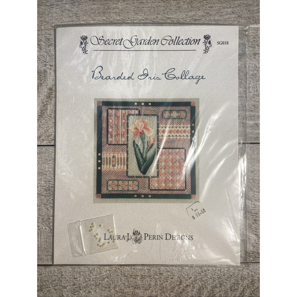Laura J Perin Design Garden Collection Bearded Iris Collection Needlepoint